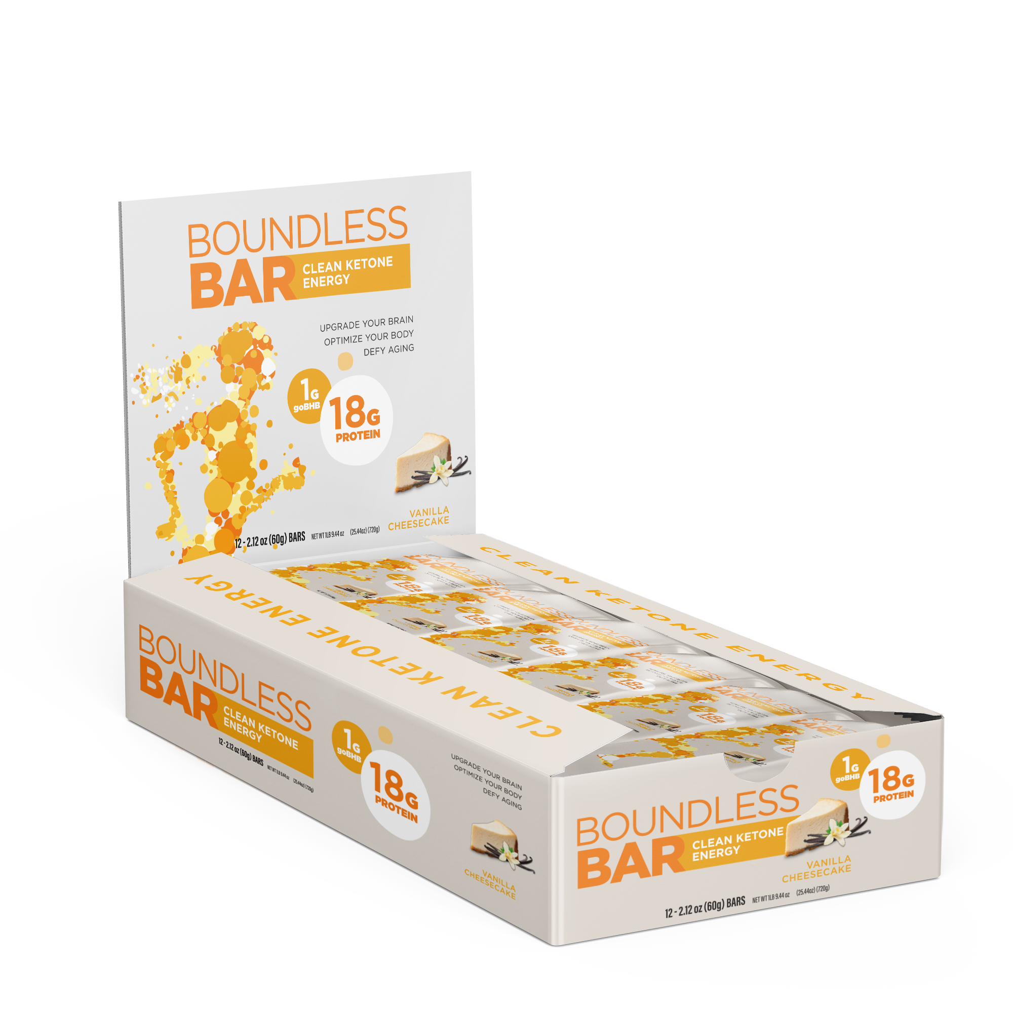 Boundless Bar - Vanilla Cheesecake - Box of 12