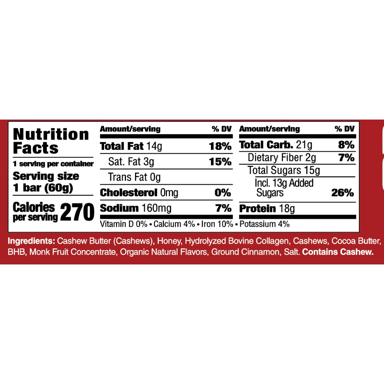 Boundless Bar - Cinnamon Roll - Box of 12